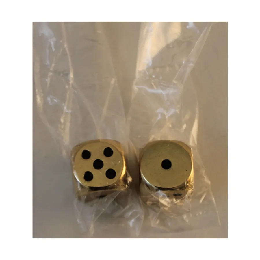 

d6 16мм Золото (2), Dwarven Metal Dice