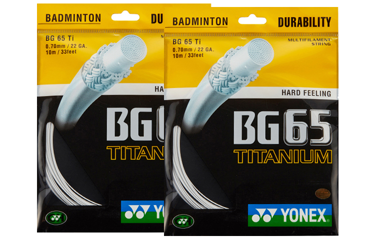 

Струны для бадминтонной ракетки nylon спортивные унисекс 2 штуки YONEX, белый