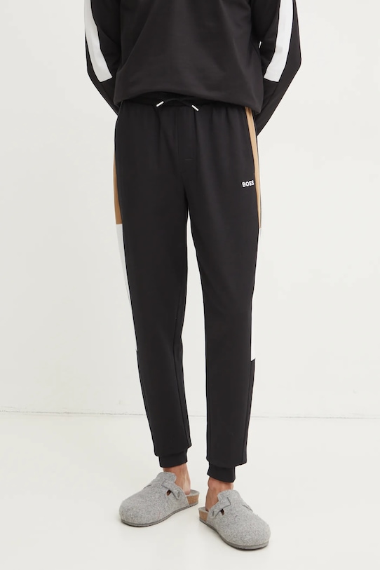 

Хлопковые брюки для отдыха Boss, черный