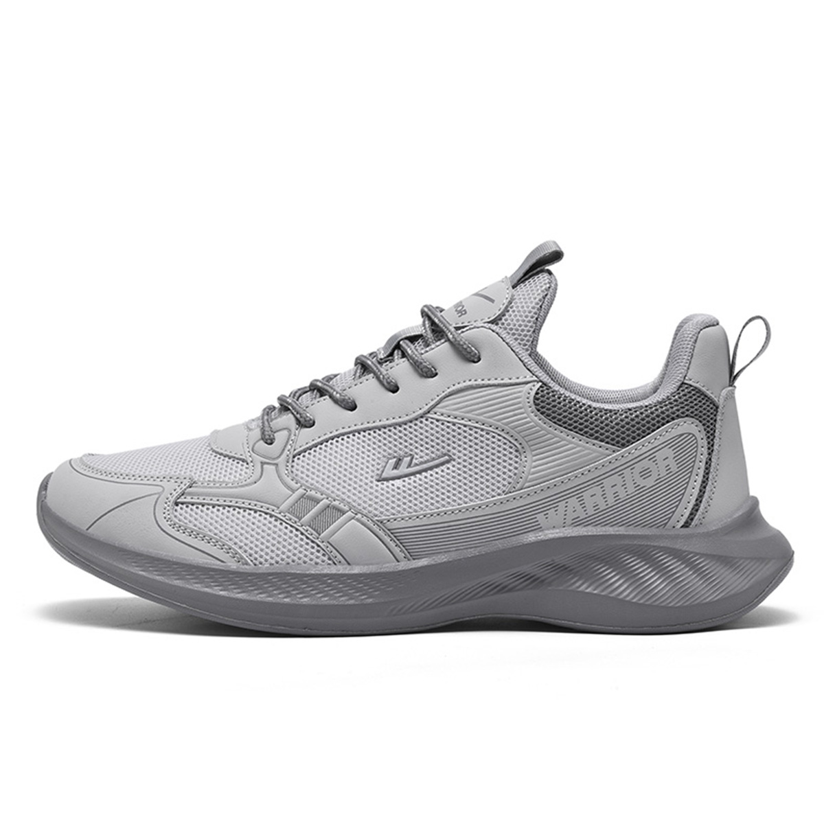 

WARRIOR Амортизирующие износостойкие низкие кеды мужские серые, цвет Gray