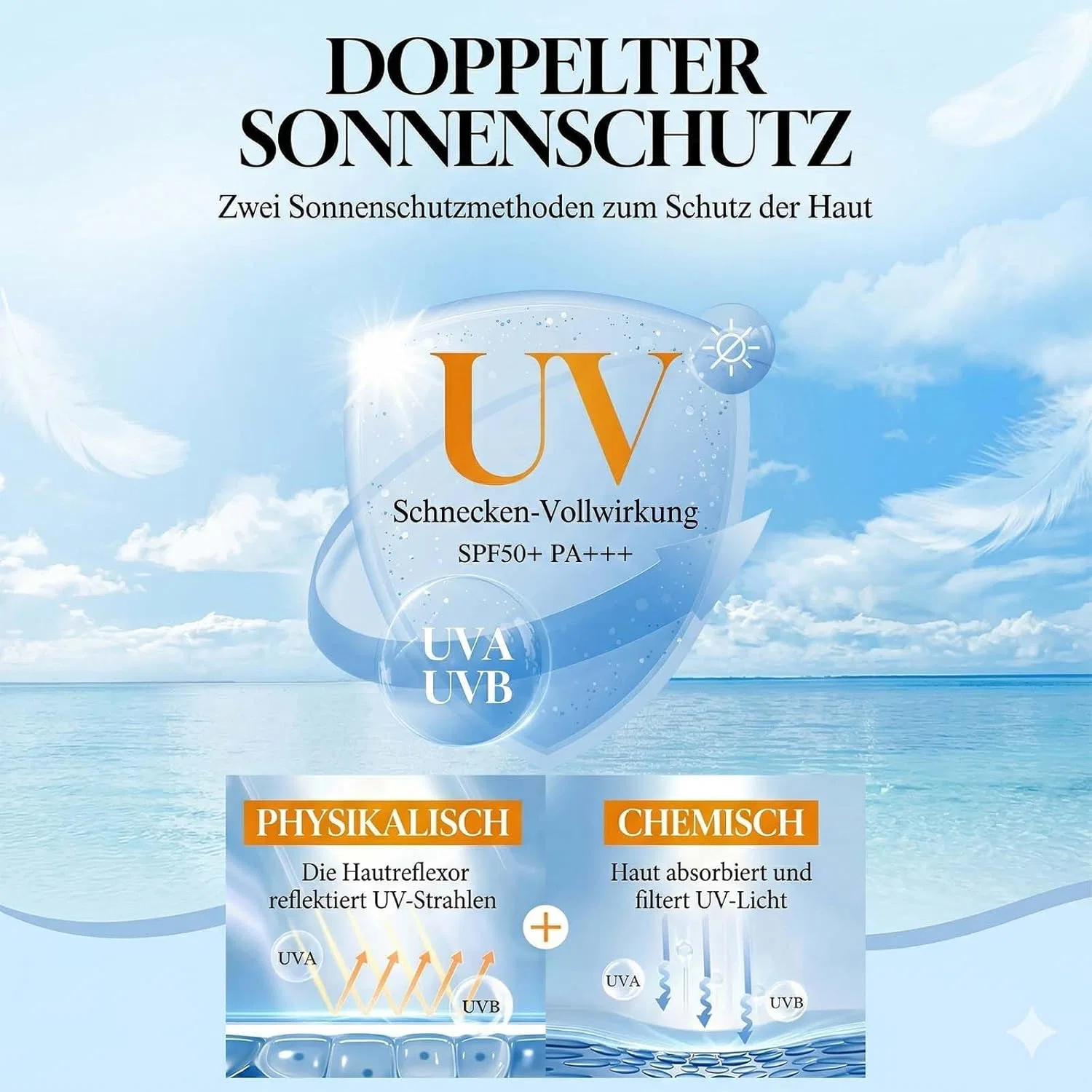 Солнцезащитный крем для лица с центеллой азиатской SPF 50 Soleneva — фото 4