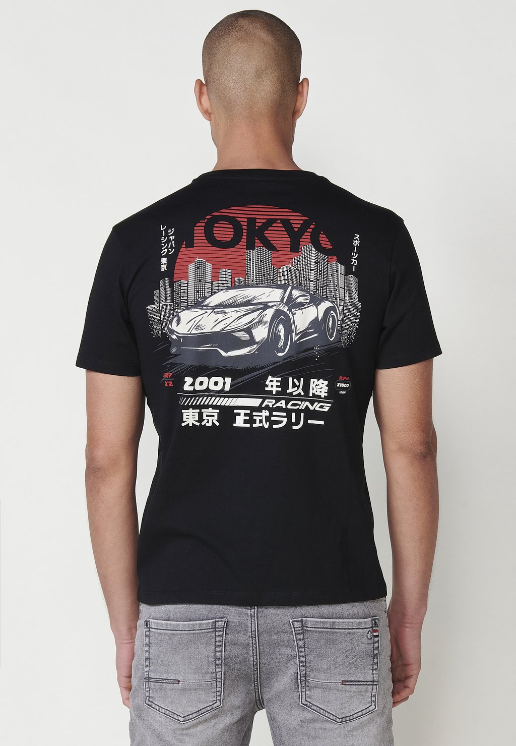 

Футболка с принтом SHORT-SLEEVED Koroshi, черный