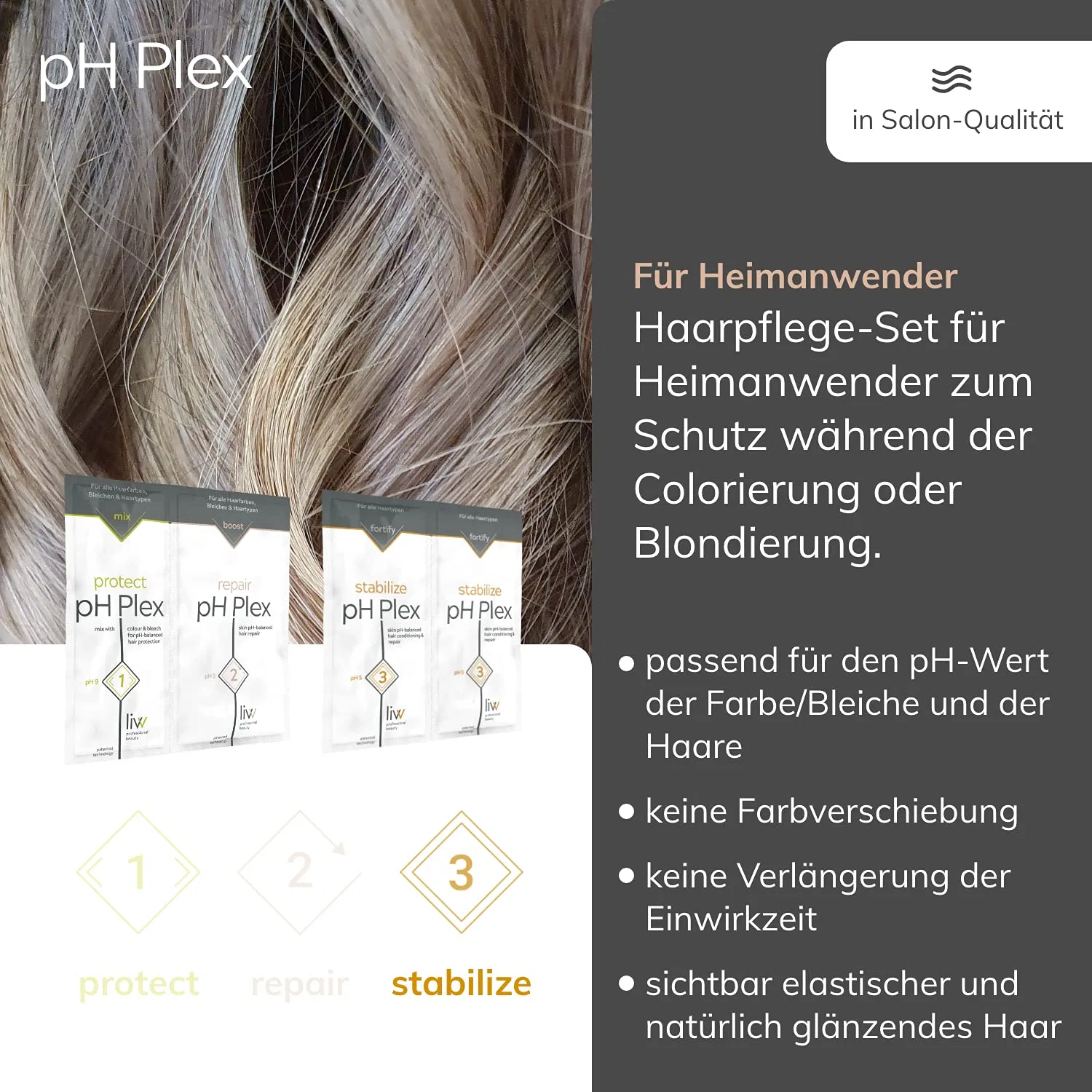 Стабилизатор для волос «pH Plex 3 Stabilise» Liw — фото 2