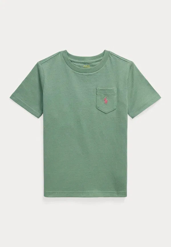 Футболка Polo Ralph Lauren Cotton Jersey Pocket Tee 2 6y Basic T-Shirt, цвет хаки