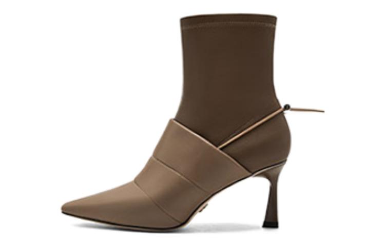Ботильоны женские 7,5 см NINE WEST, Coffee