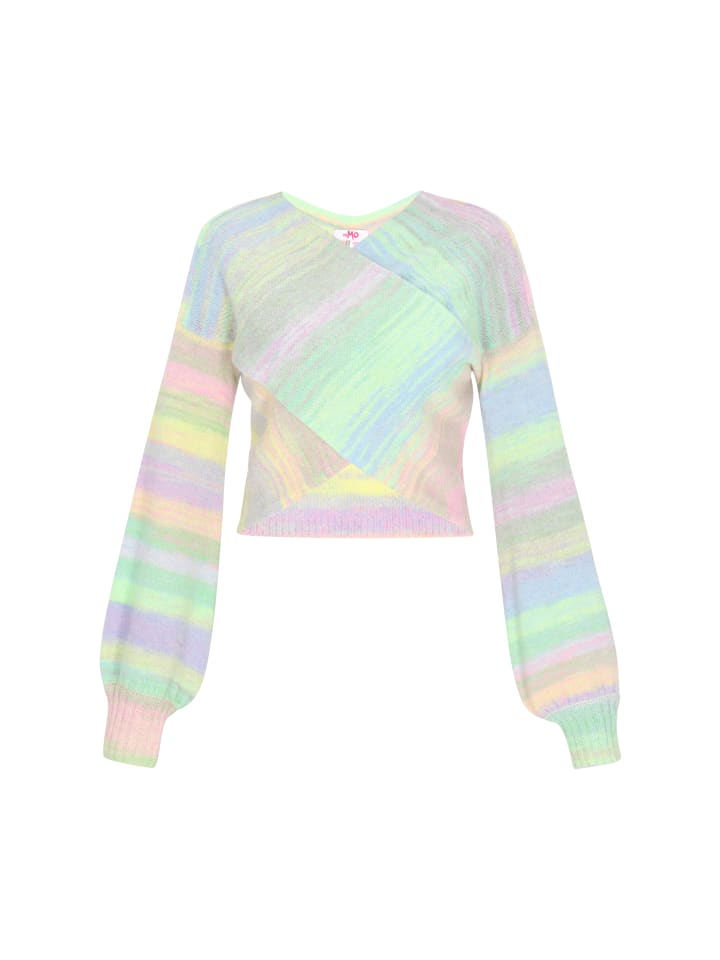 

Женский свитер в цвете лайм-многоцветный myMo