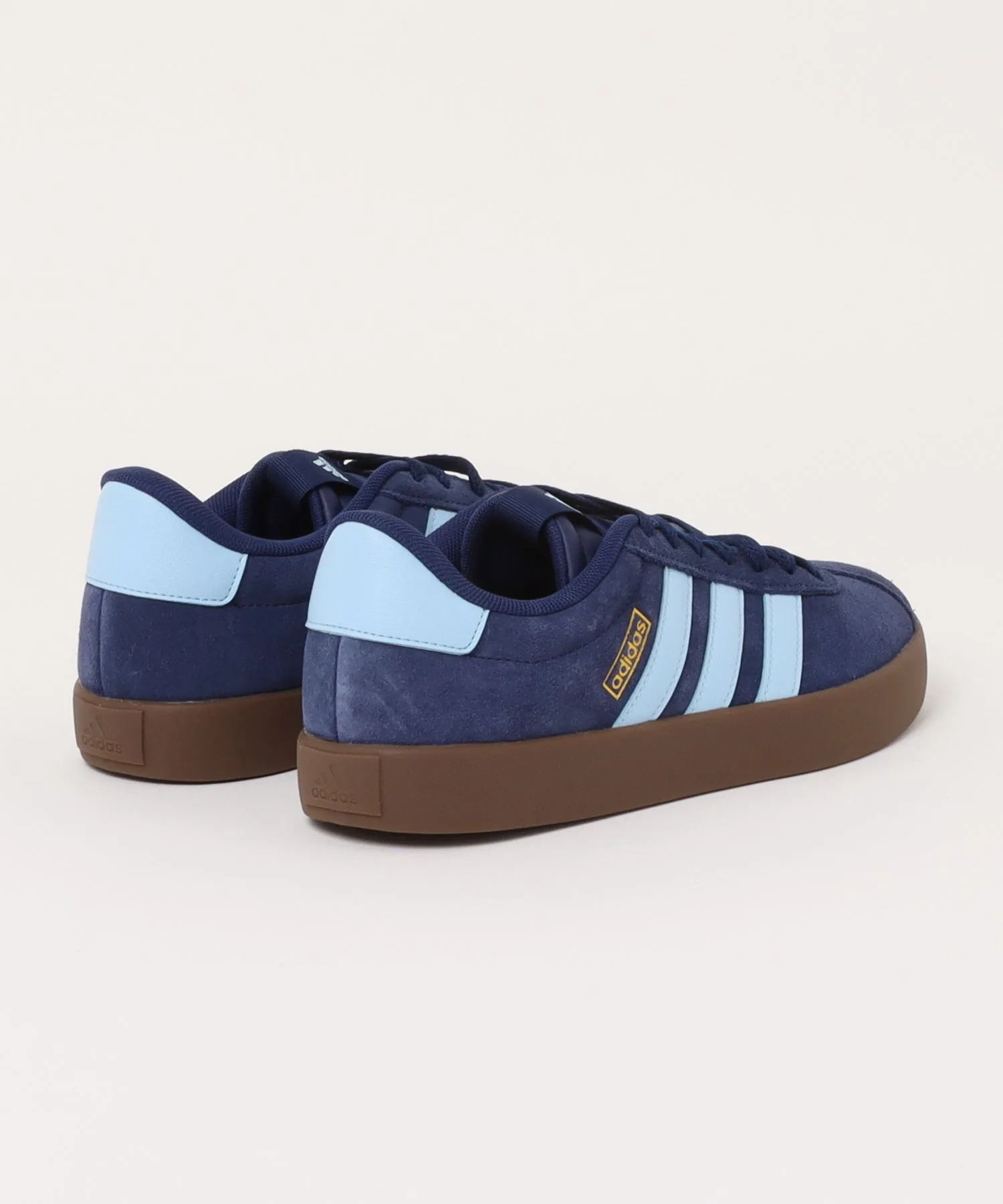 Мужские кроссовки из натуральной кожи VL COURT 3.0 U adidas синие — фото 2