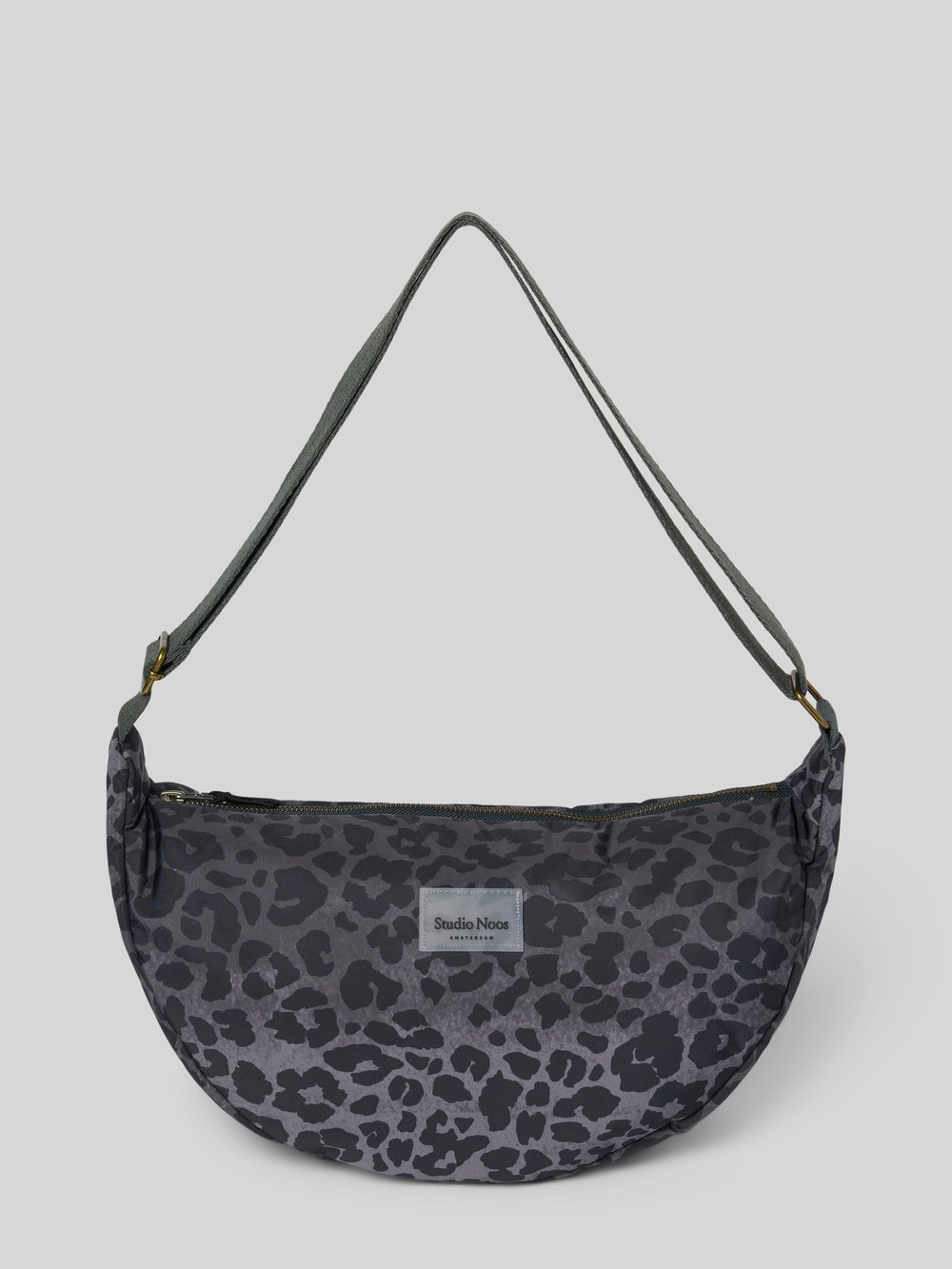 

Сумка с этикеткой, модель «Antra Leopard Puffy Maxi» STUDIO NOOS, антрацит