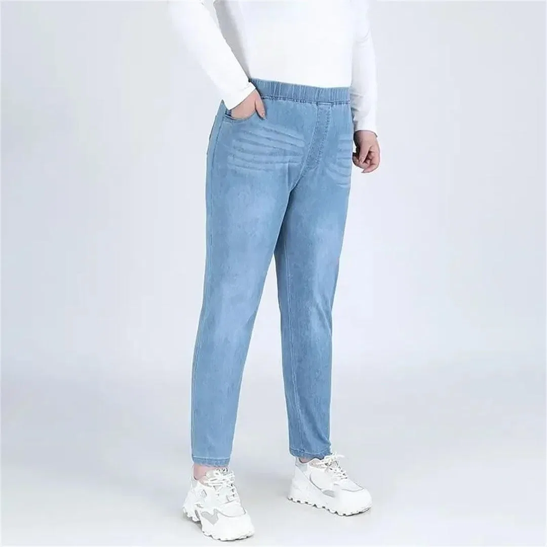 Джинсы с завышенной талией Mom jeans, Light Blue — фото 3