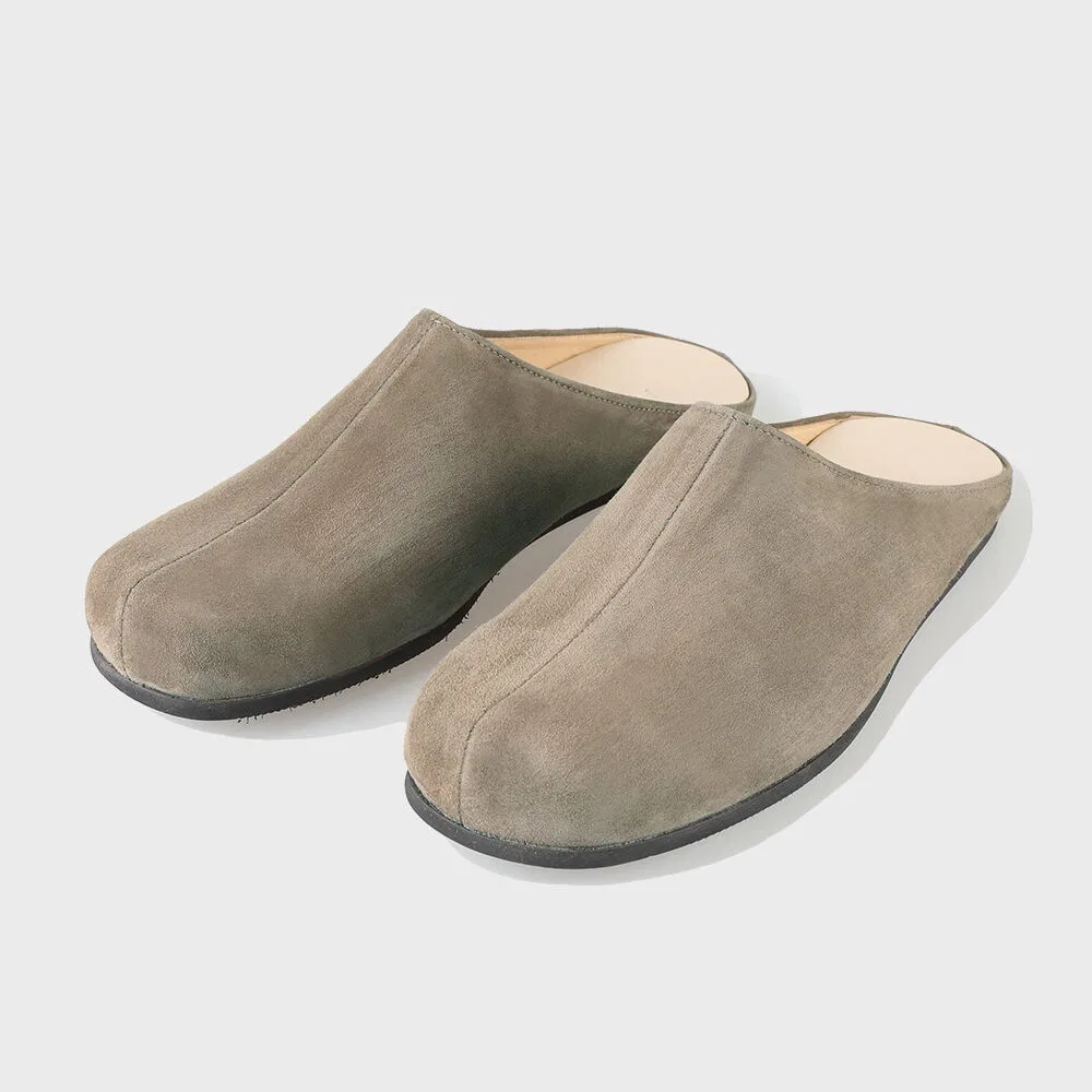 Мужские мюли Flat Sole Simple Unisex, пепельно-бежевые, от Firenze.A