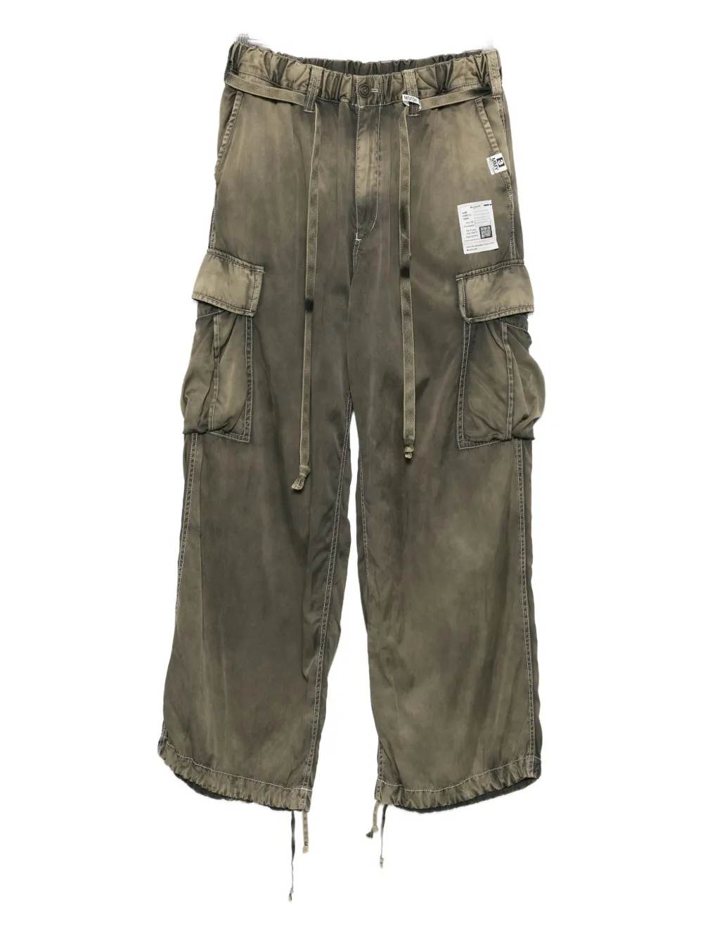 

Брюки карго с кулиской Maison Mihara Yasuhiro, зеленый