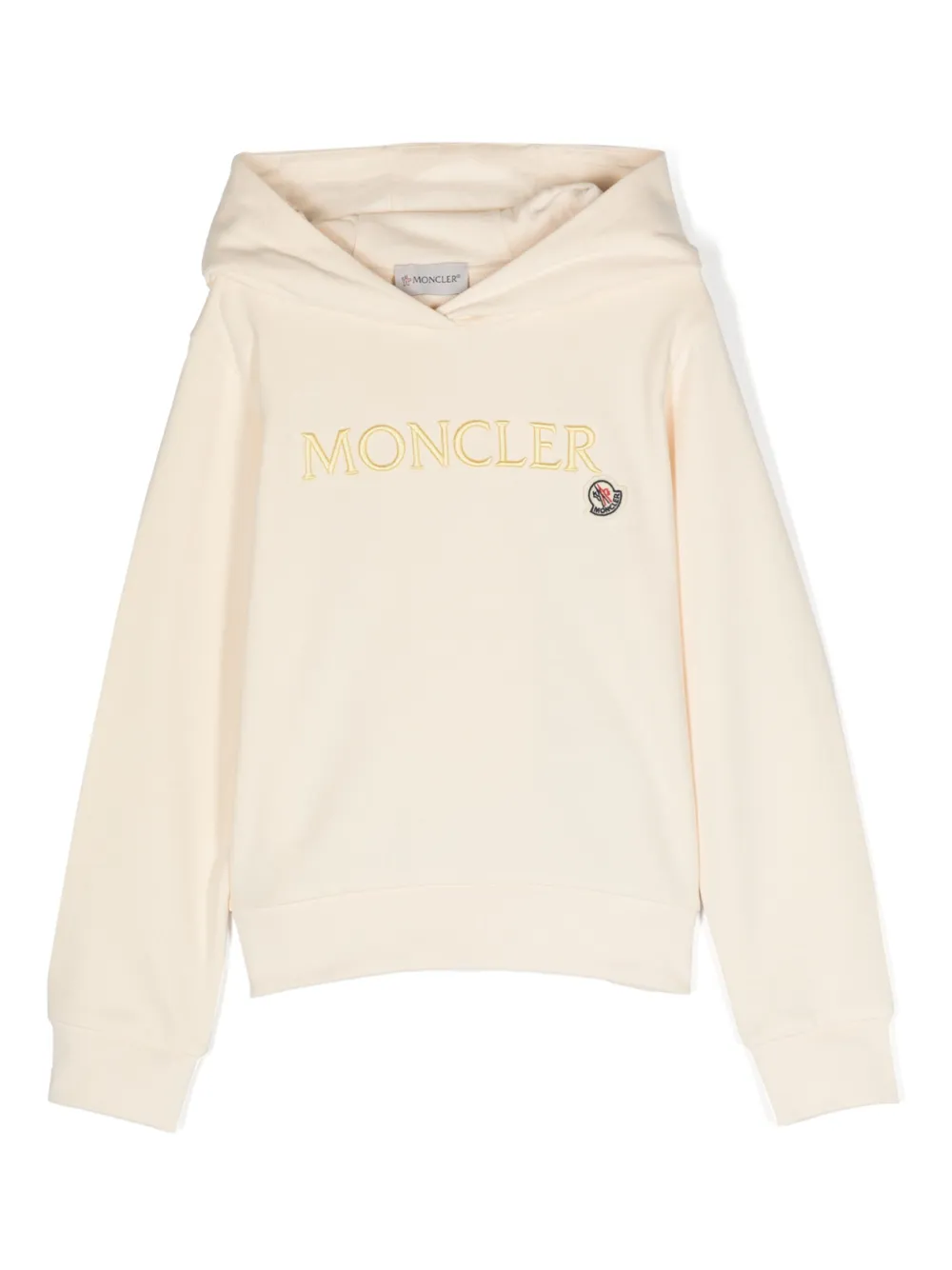 

Худи с вышитым логотипом Moncler Enfant, нейтральный