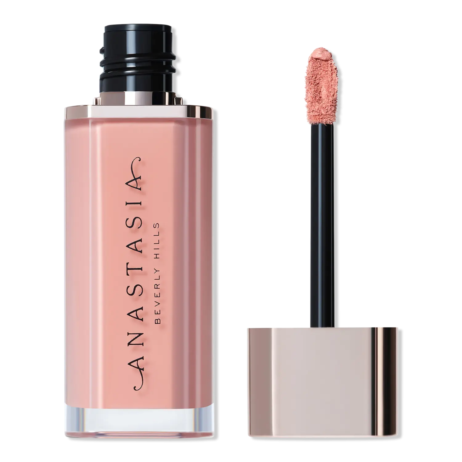 

Губная бархатная муссовая помада с высокой пигментацией Anastasia Beverly Hills, Kiss (rose petal pink)