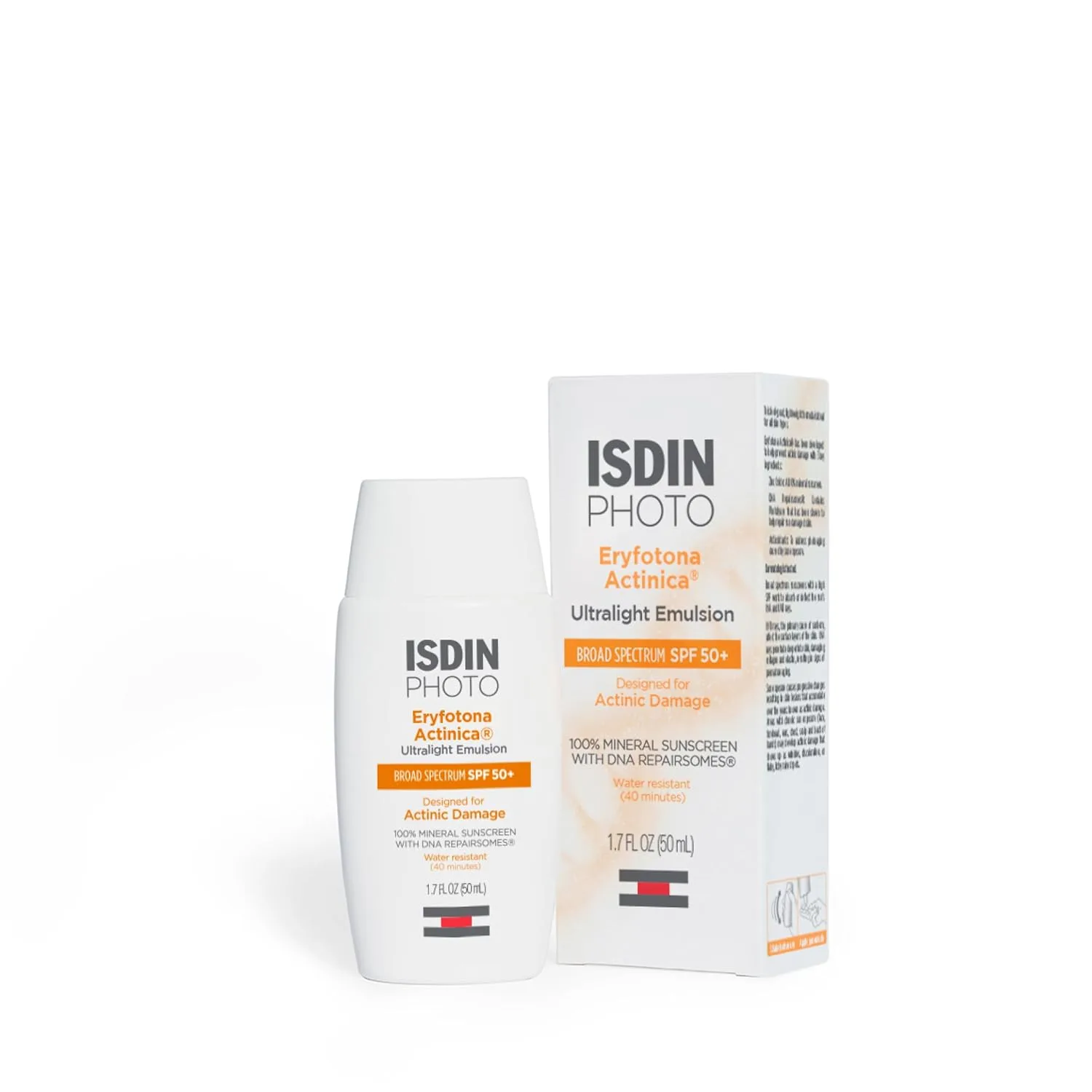 ISDIN Eryfotona Actinica SPF 50+ минеральный солнцезащитный крем для лица с оксидом цинка, 100% минеральные UV-фильтры, без белого налета, для чувствительной кожи 50 мл (1 шт.) — фото 2