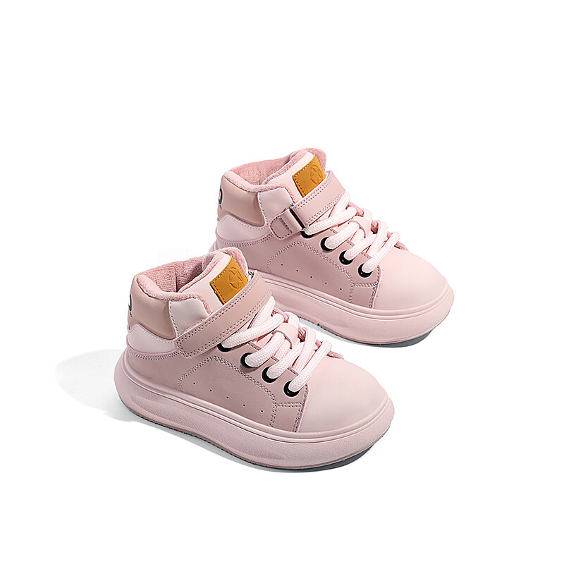 Кроссовки Jeep Kids Skateboarding Shoes Kids High-top Cherry Blossom Powder, цвет Cherry Blossom Pink — фото 2