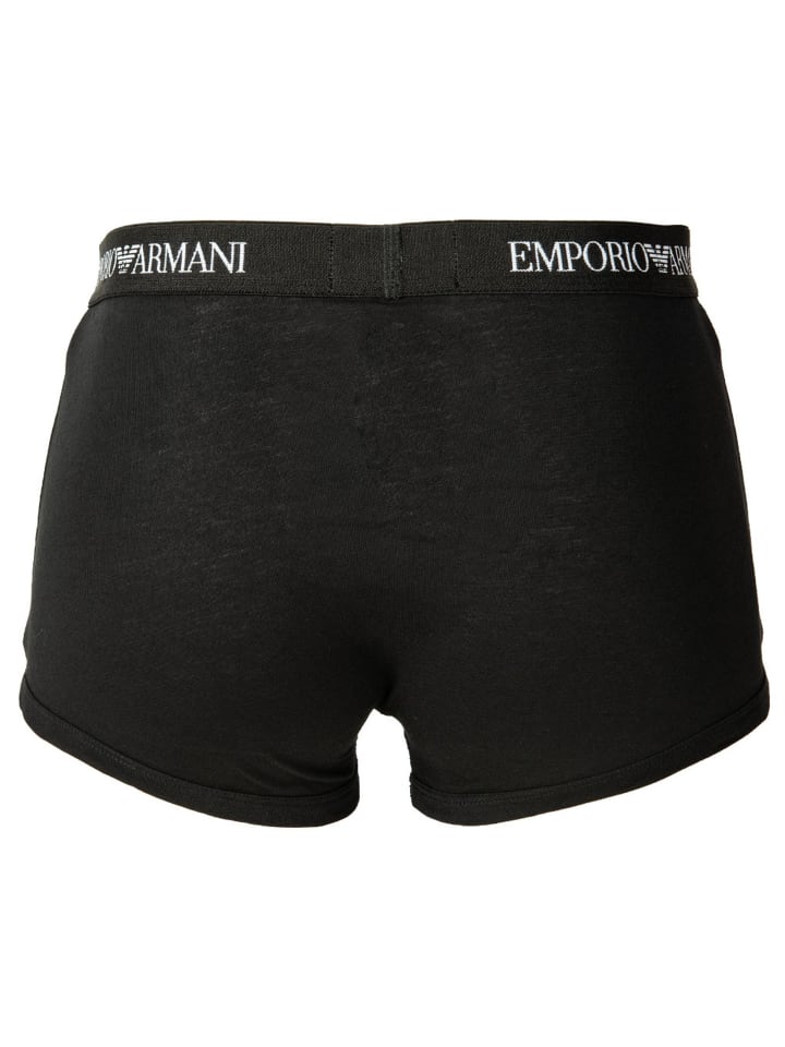 Emporio Armani Боксерские шорты, комплект из 2 штук, черные — фото 3