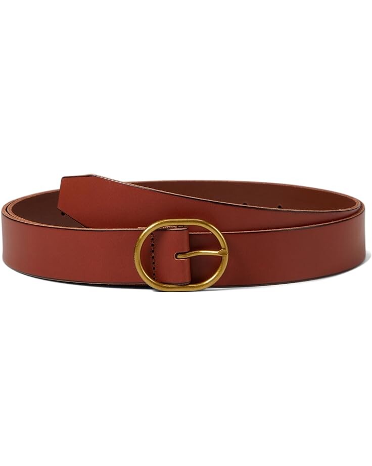 

Ремень Madewell Extended Leather Belt, цвет English Saddle