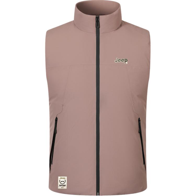 

Пуховик Unisex Stand Collar Moderate Others Jeep, witheкрасный розовый розовый