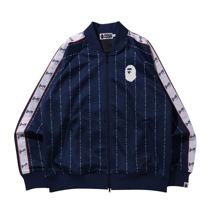 

Куртка BAPE Text Stripe Jersey Top, Navy