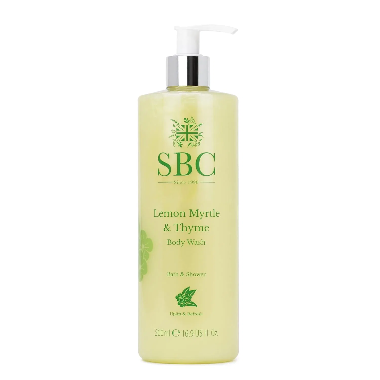 Увлажняющий гель для душа SBC Skincare с лимонным миртом и тимьяном, 500 мл Sbc