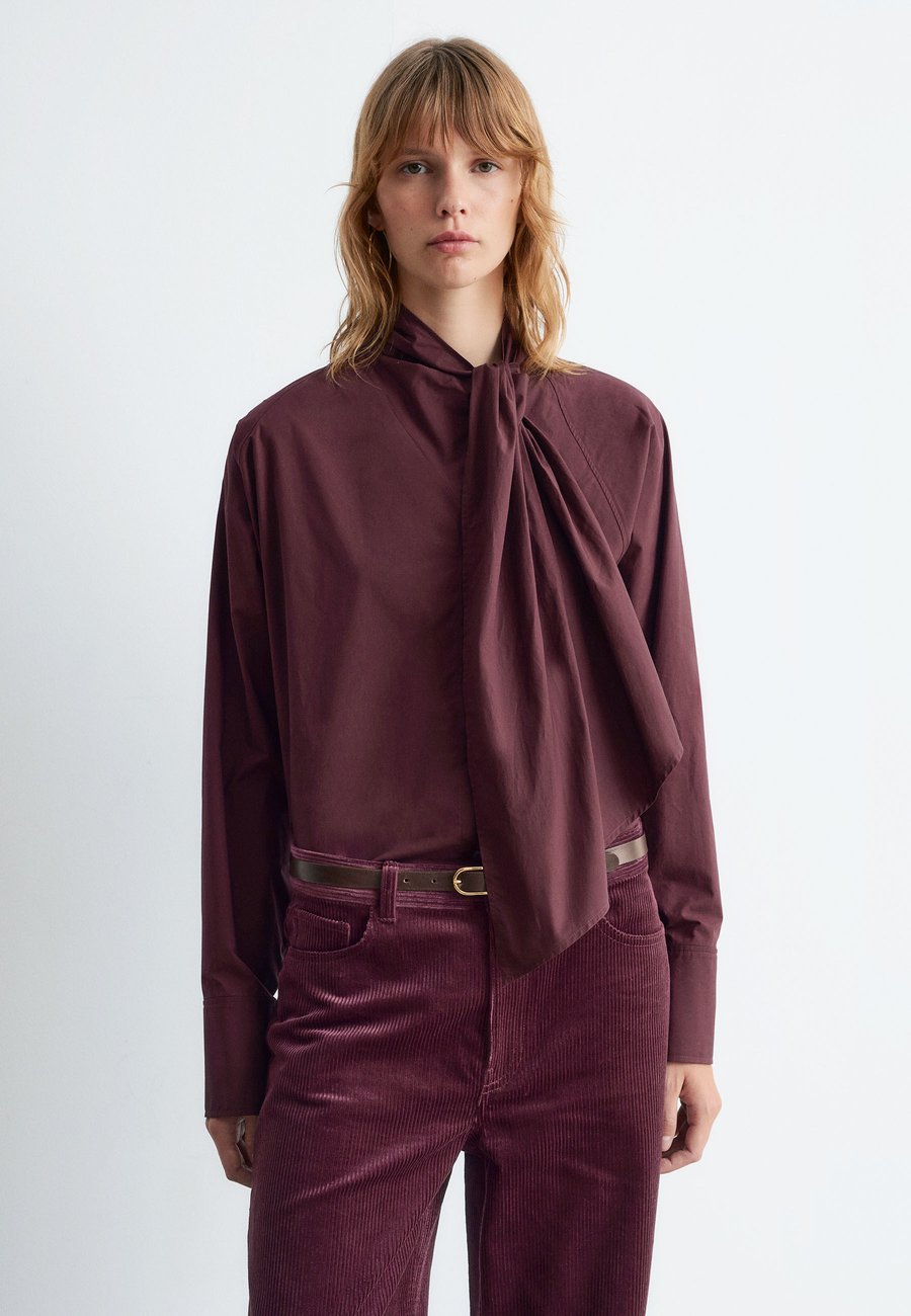 

Блуза & other stories SCARF-DETAIL , Dark Red