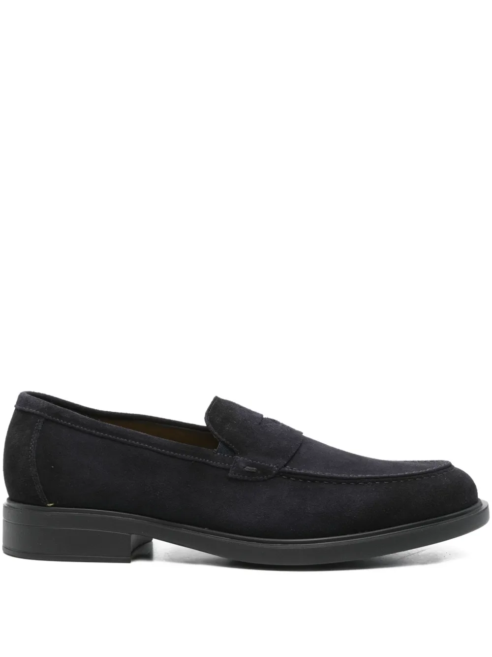 

Замшевые мокасины с прорезями для пенни Doucal's, синий