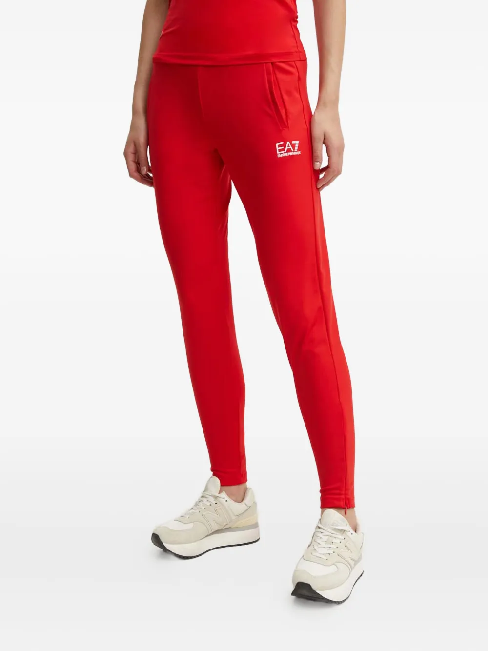 

Спортивный костюм с логотипом и молнией Ea7 Emporio Armani, красный