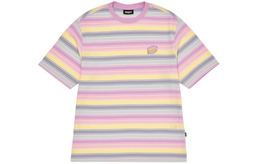 

Nerdy Футболка с круглым вырезом облегающая другая с коротким рукавом унисекс pink