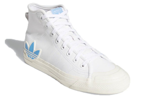 Кроссовки оригиналы nizza hi rf Adidas, белый — фото 3