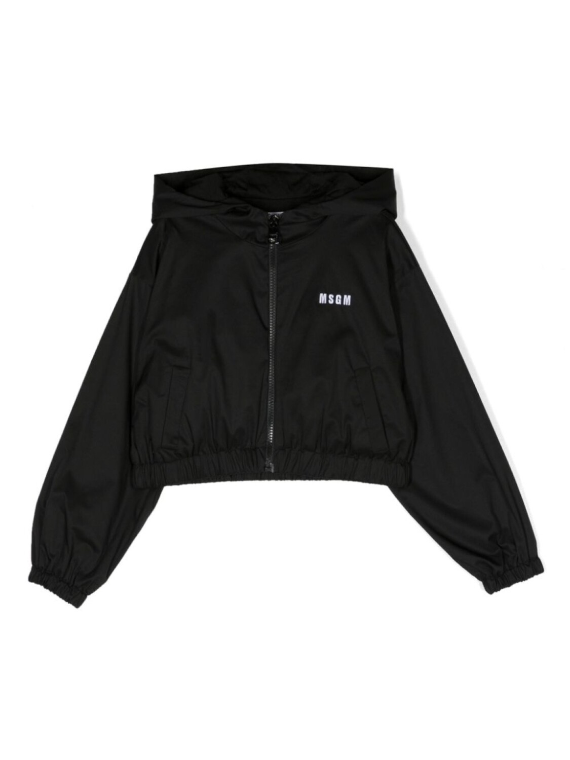 

MSGM Kids куртка на молнии с капюшоном, черный