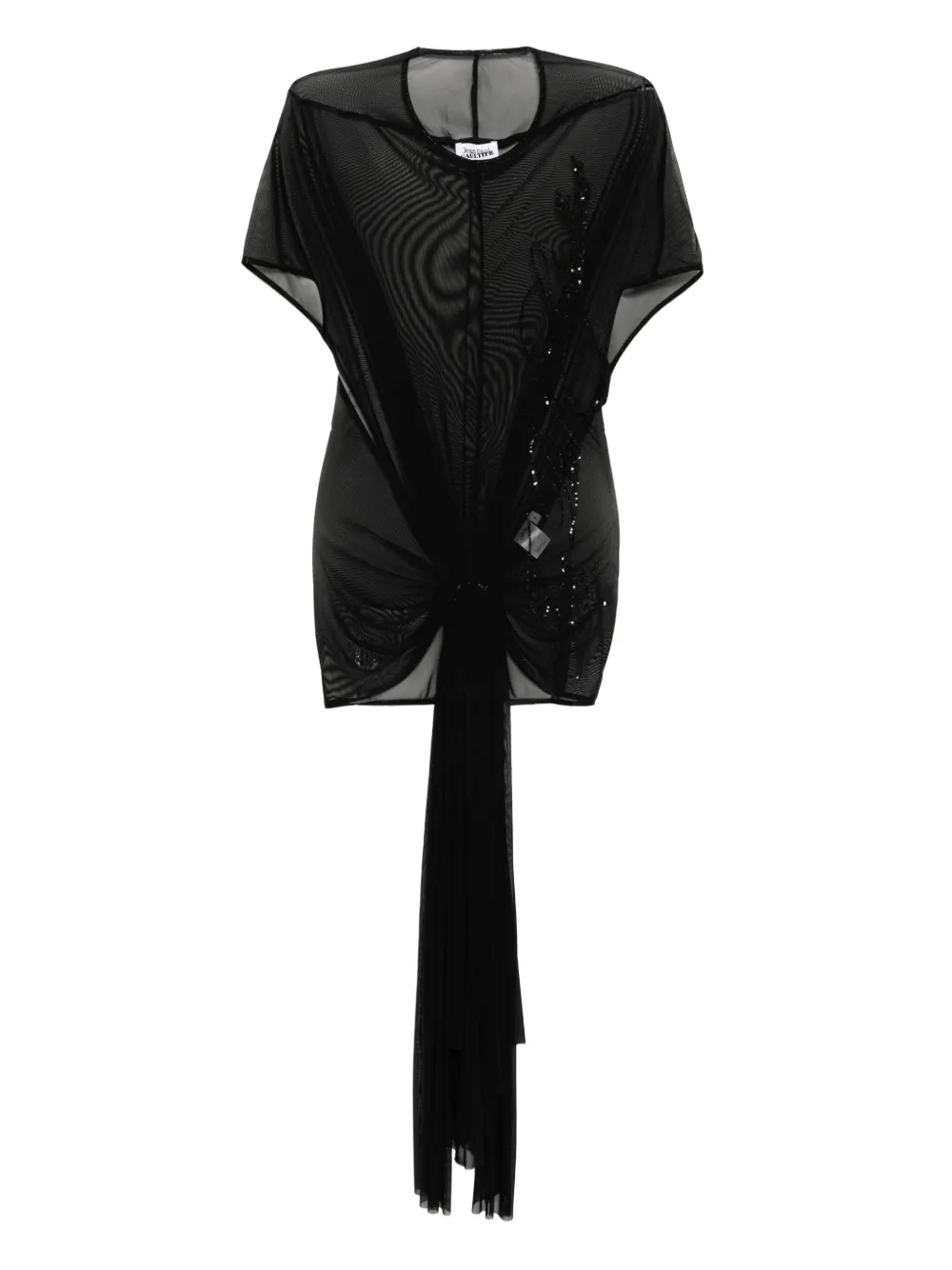 

Топ с короткими рукавами Jean Paul Gaultier, черный