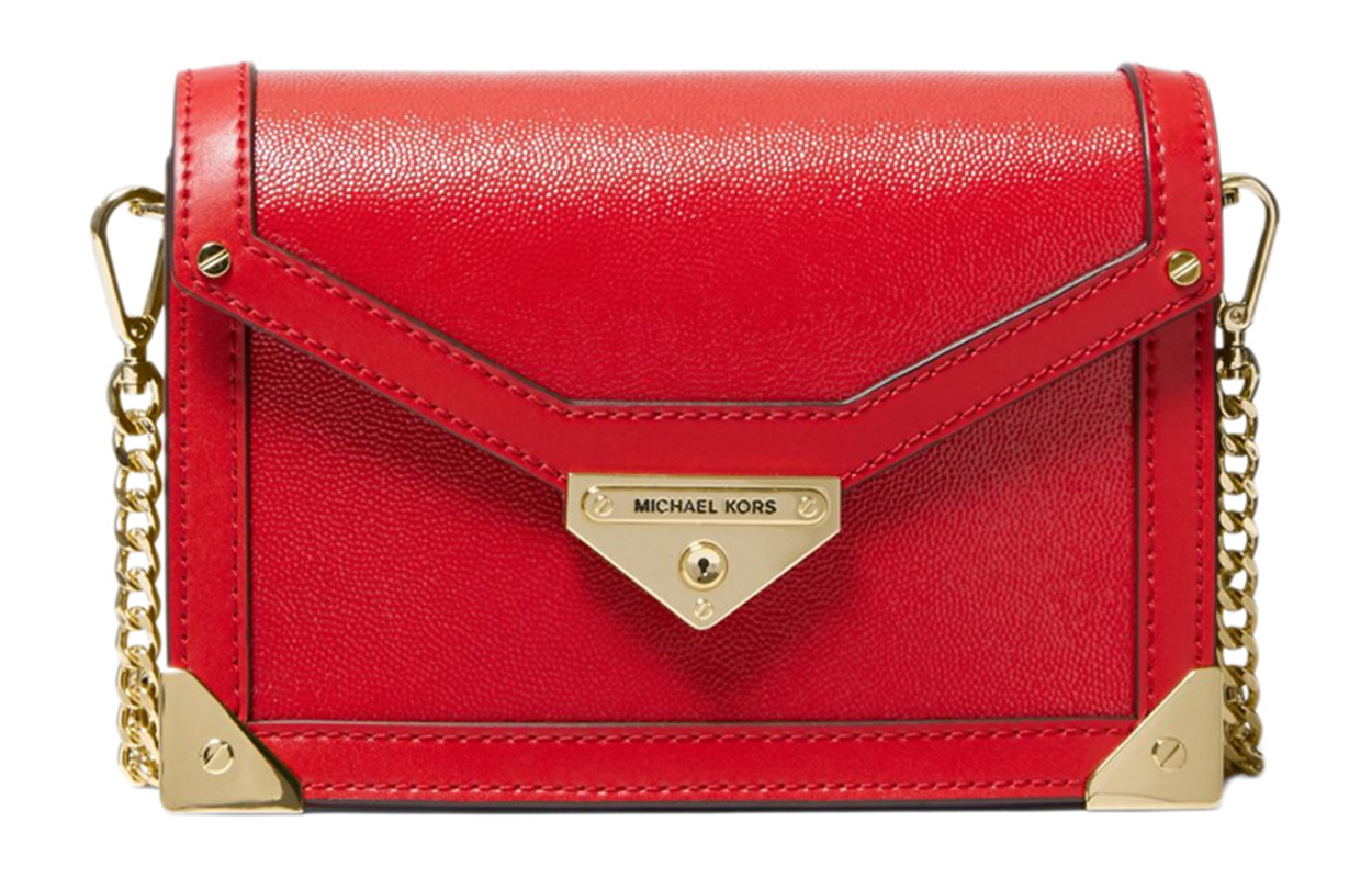 

MICHAEL KORS Коллекция сумок MK Grace, кожаная сумка через плечо, маленькая сумка кроссбоди для женщин, красный