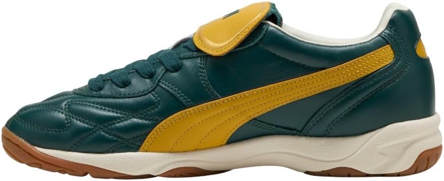 Мужские кроссовки PUMA King Indoor на шнуровке повседневные - зеленые — фото 3