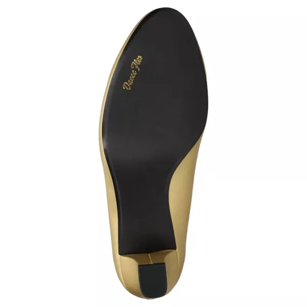 Женские туфли-лодочки Kata без застежек Easy Street, цвет gold satin — фото 4