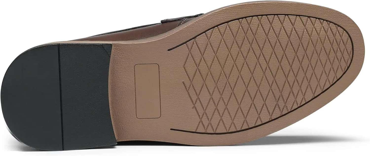 

Детские туфли-лоферы Bruno Marc для мальчиков без шнурков с монетницей (малыш/маленький ребенок/старший ребенок), темно-коричневый