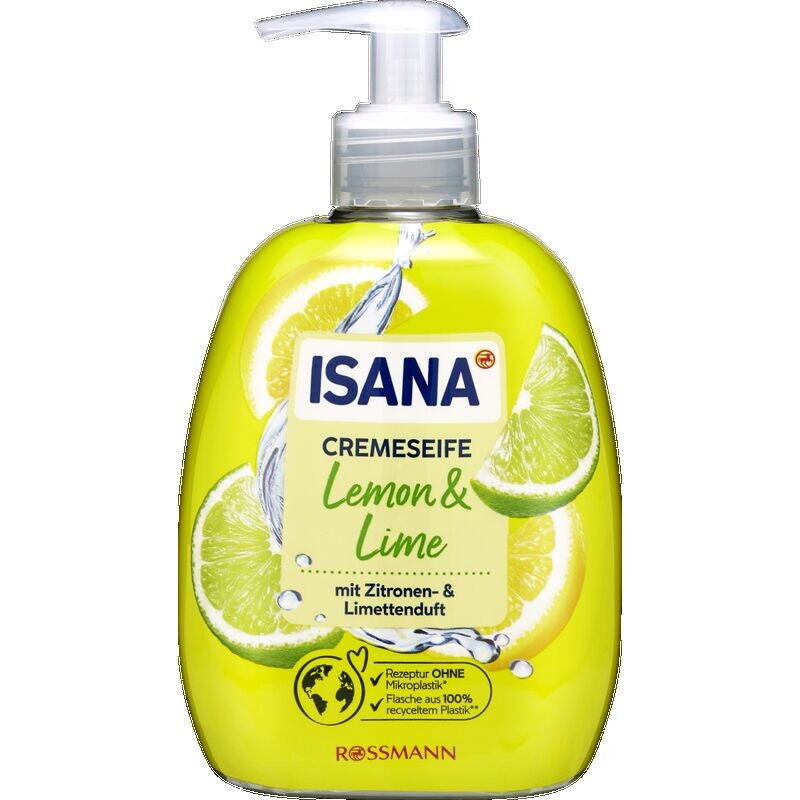 

Крем-мыло Лимон и Лайм ISANA, 500 ml