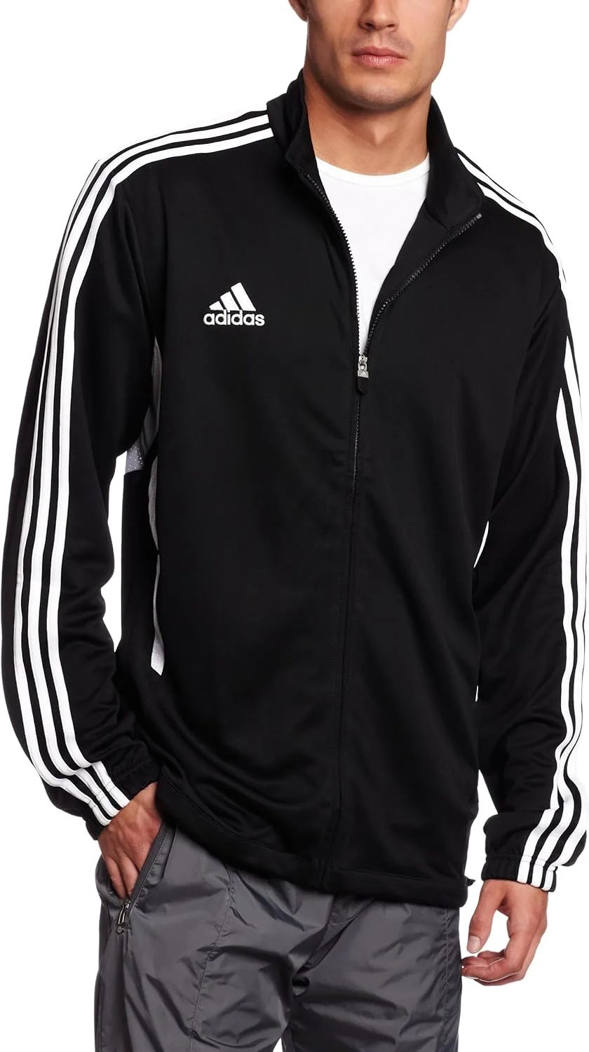 Мужская тренировочная куртка Adidas Tiro 11 с правой ногой, черно-белый
