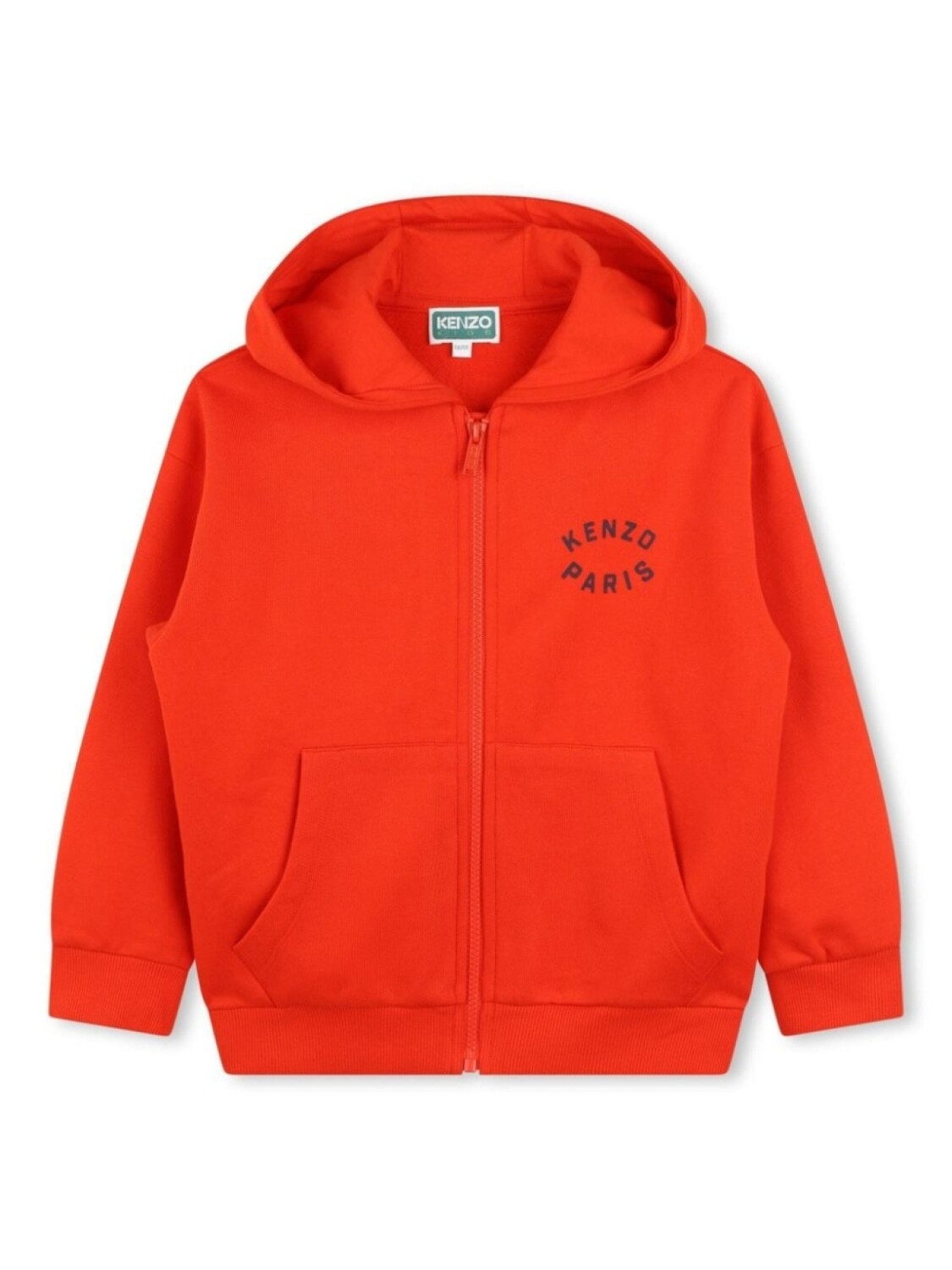 

Kenzo Kids худи на молнии с графичным принтом, красный