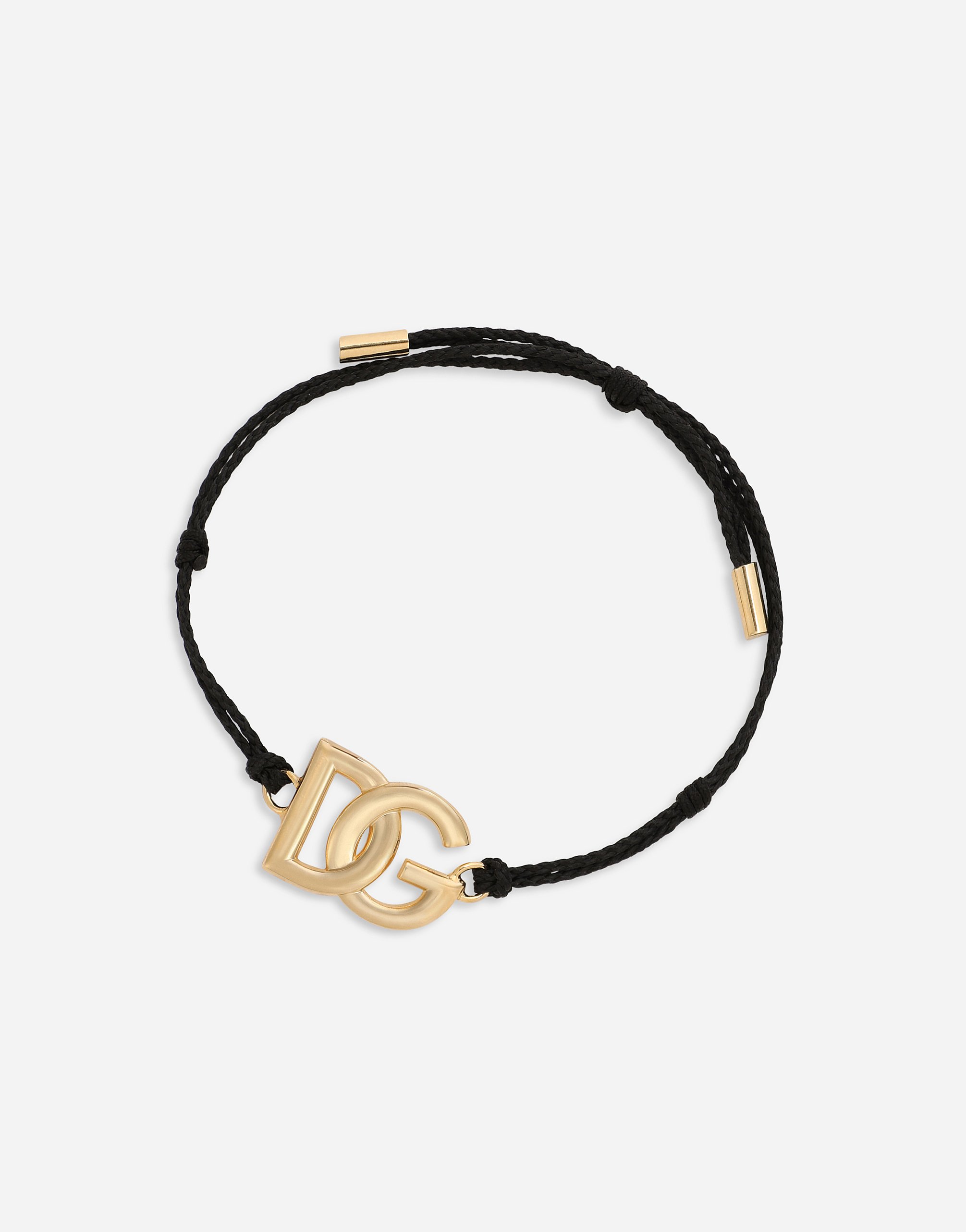 Шнурковый браслет с большим логотипом dg Dolce & Gabbana, мультиколор — фото 3