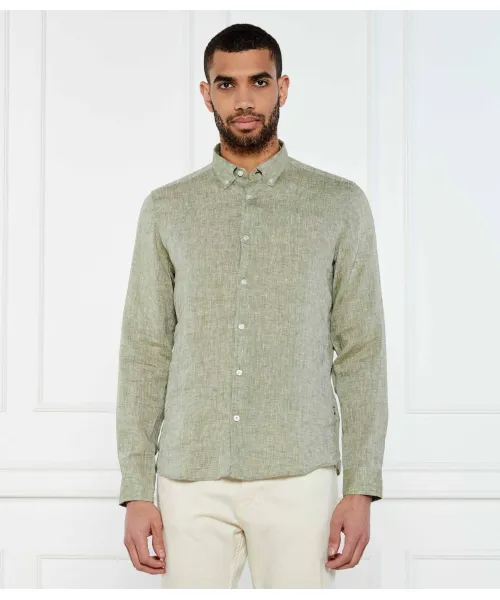 

Льняная рубашка c-liam-s-bd-c1-243 Regular fit Boss, зеленый