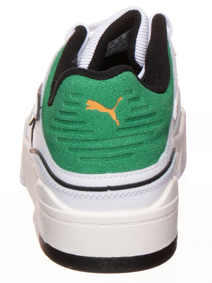 Низкие кроссовки Puma, белый/зеленый/черный — фото 3