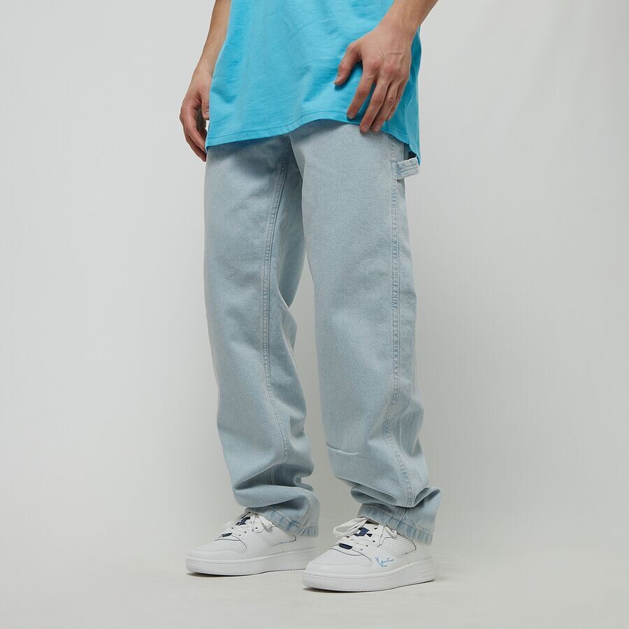 

Мешковатая джинсовая спецодежда в стиле ретро Karl Kani, цвет bleached blue