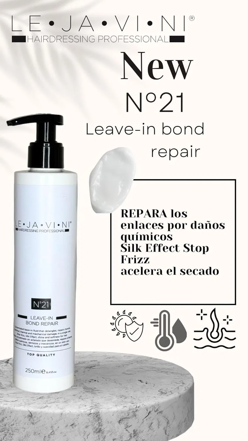 Несмываемый восстанавливающий кондиционер «N21 Leave-In Conditioner Repair» от LEJAVINI, 250 мл Le Ja Vi Ni — фото 3