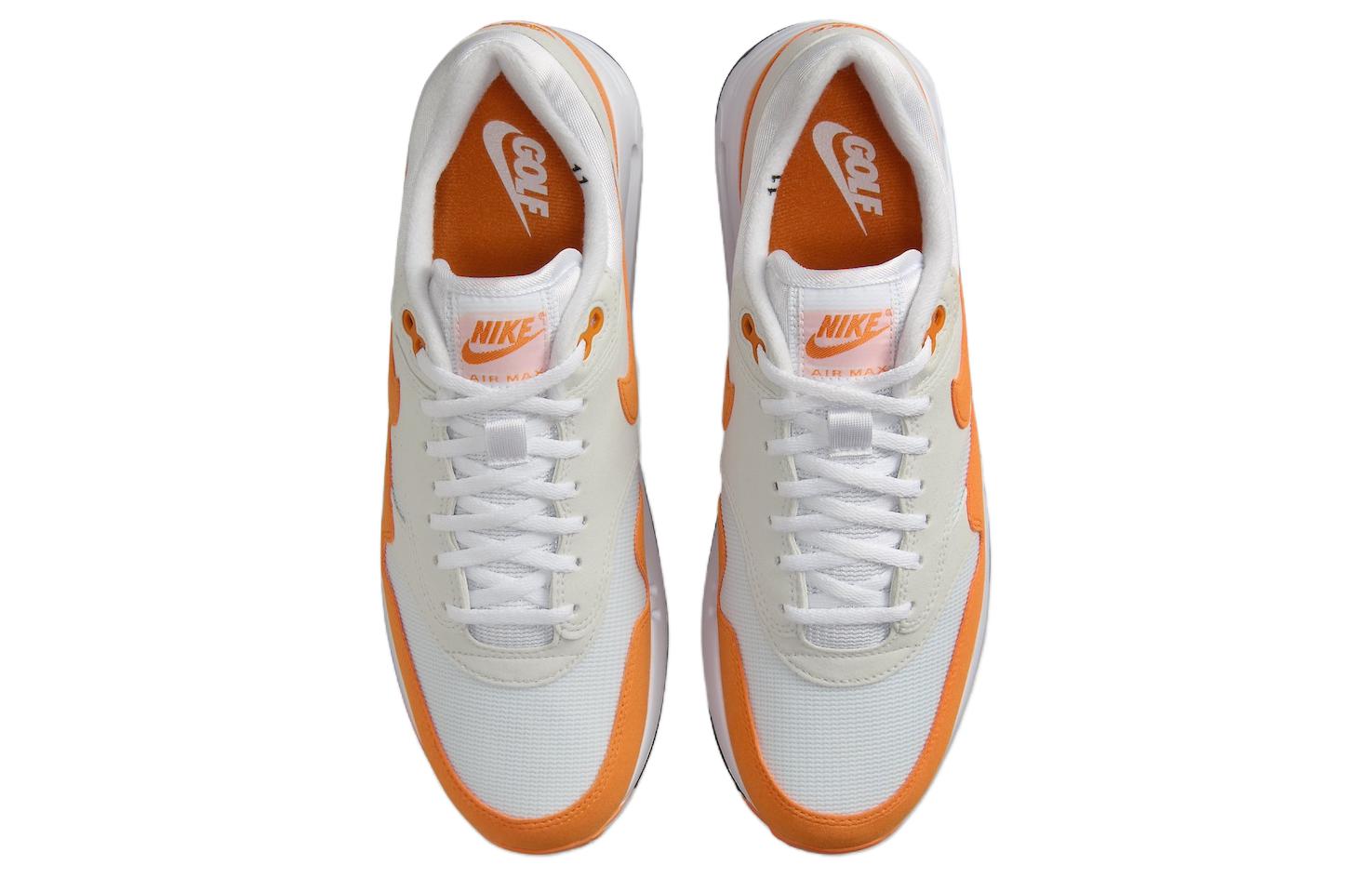 Nike Air Max 1 '86 OG Golf Bright Ceramic в бело-оранжевом цвете, цвет White Orange — фото 4