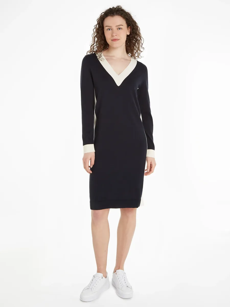 

Платье Tommy Hilfiger с двухцветным дизайном, синий