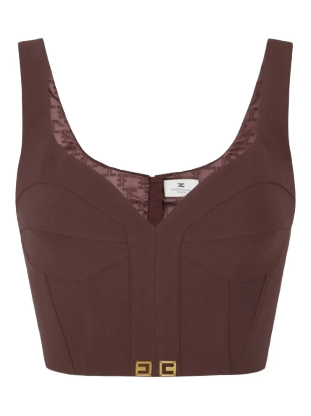 

Топ в стиле корсета Elisabetta Franchi, красный