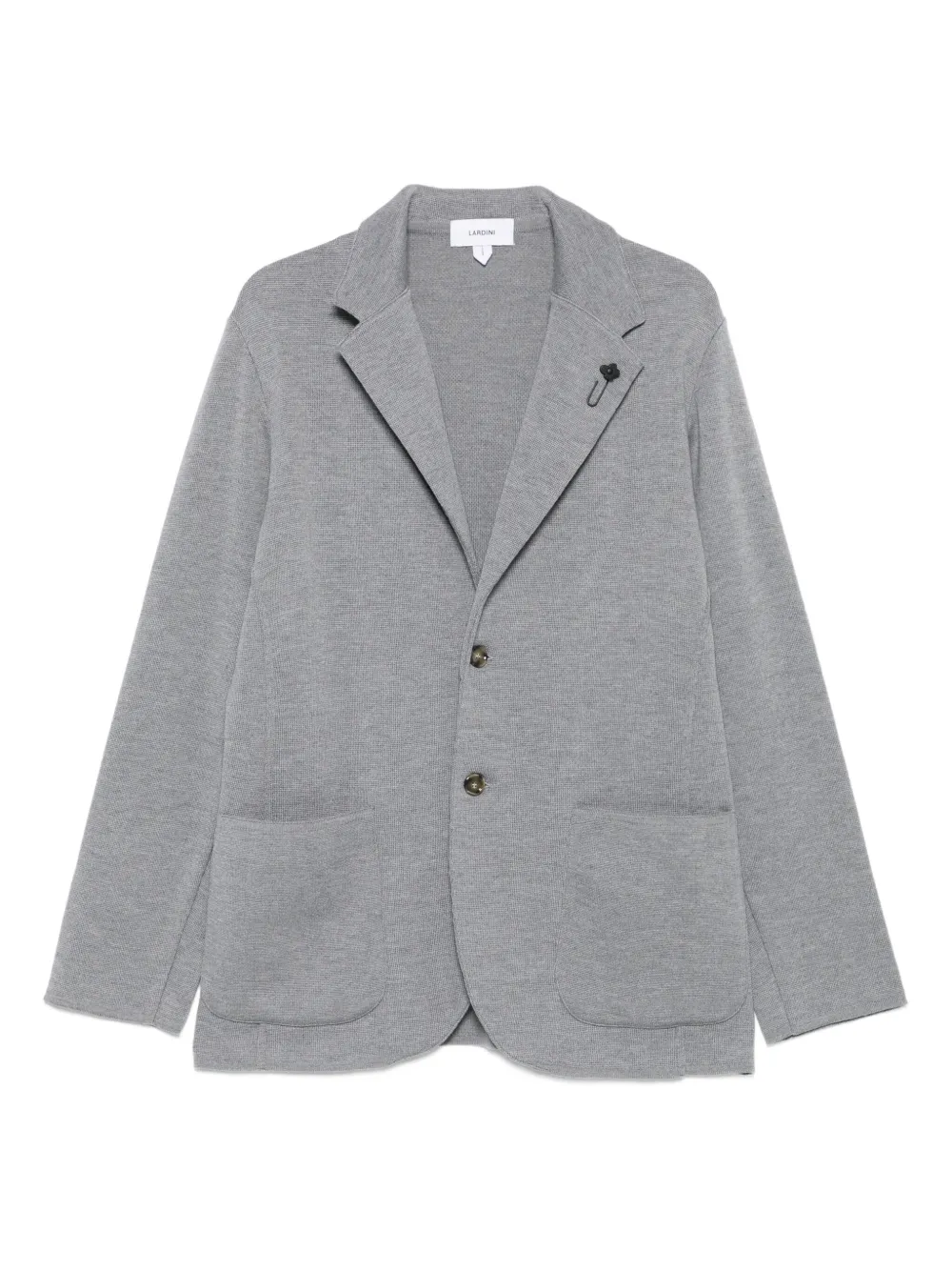 

Блейзер с накладными карманами и пуговицами Lardini, серый