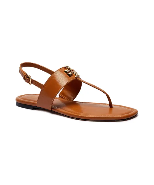 Кожаные сандалии Элеонора Tory Burch, коричневый