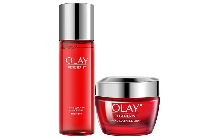 Olay Набор для ухода за кожей для женщин, Three-Piece Set: 2 Hydrating Toner 150ml+2 Hydrating Lotion 100ml+5th Generation Face Cream 50g — фото 3