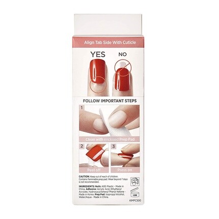 Impress Press-On Manicure Kill Heels Короткие квадратные ногти с технологией Purefit — 30 накладных ногтей, Kiss — фото 2